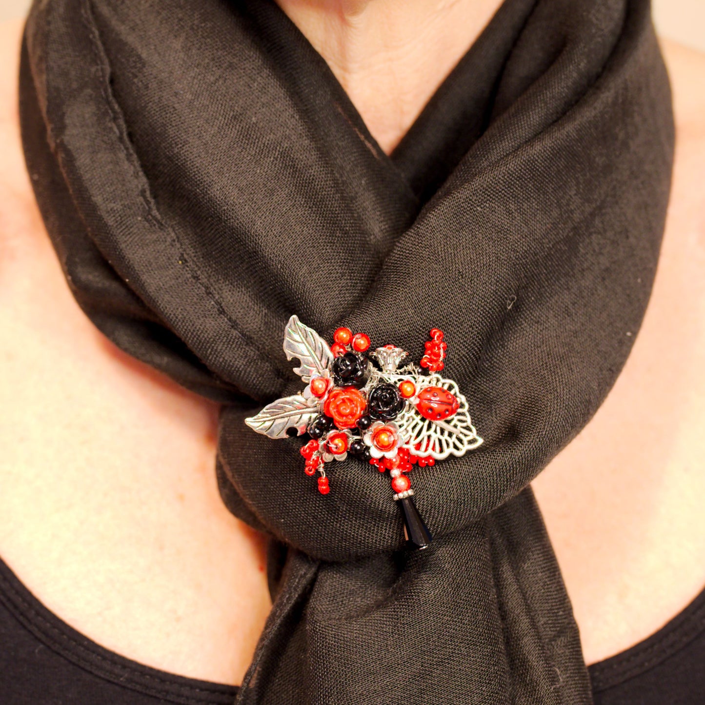 Lucky Ladybug Brooch