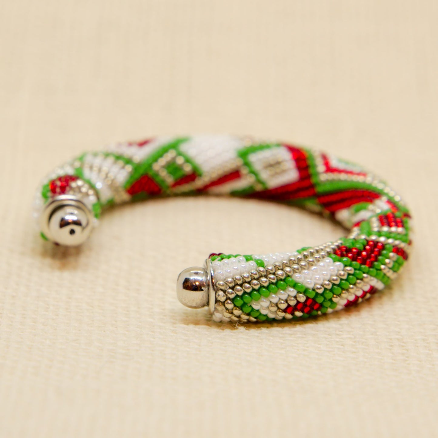Peppermint Twist Cuff Bracelet