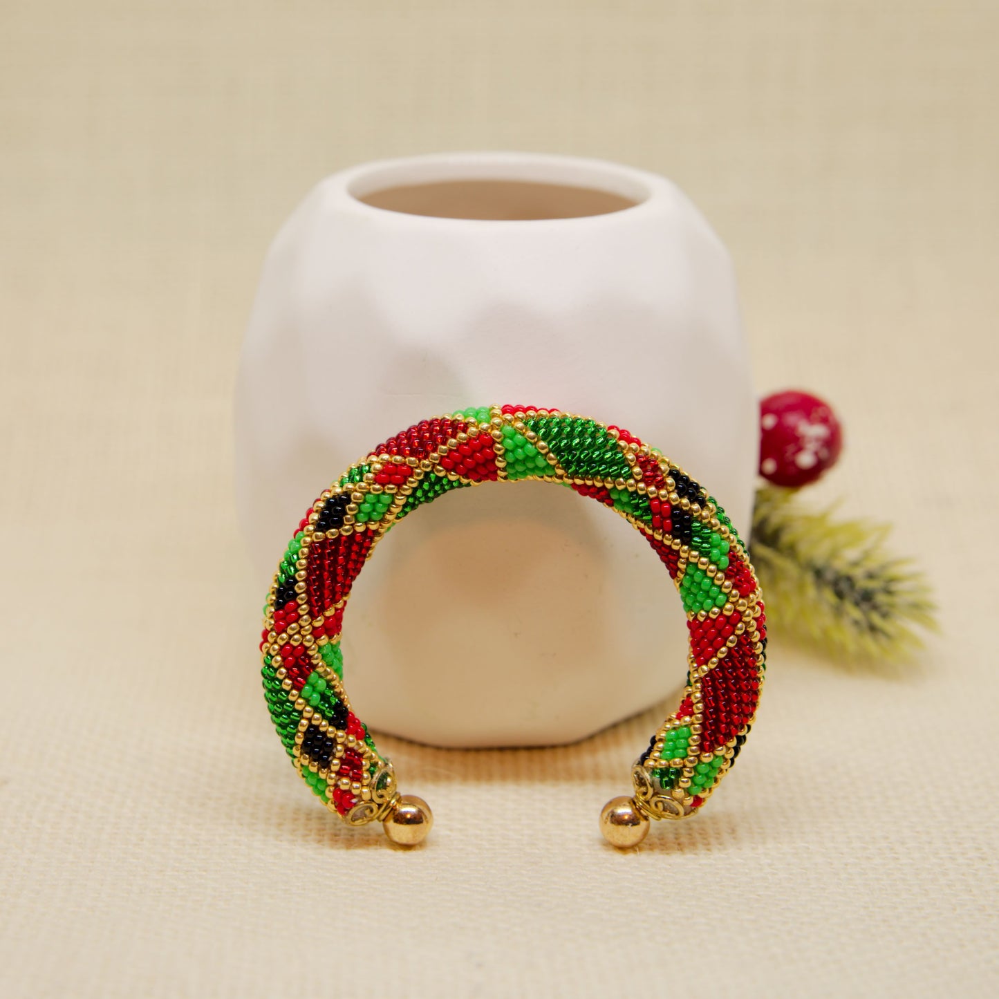 Merry Mosaic Cuff Bracelet