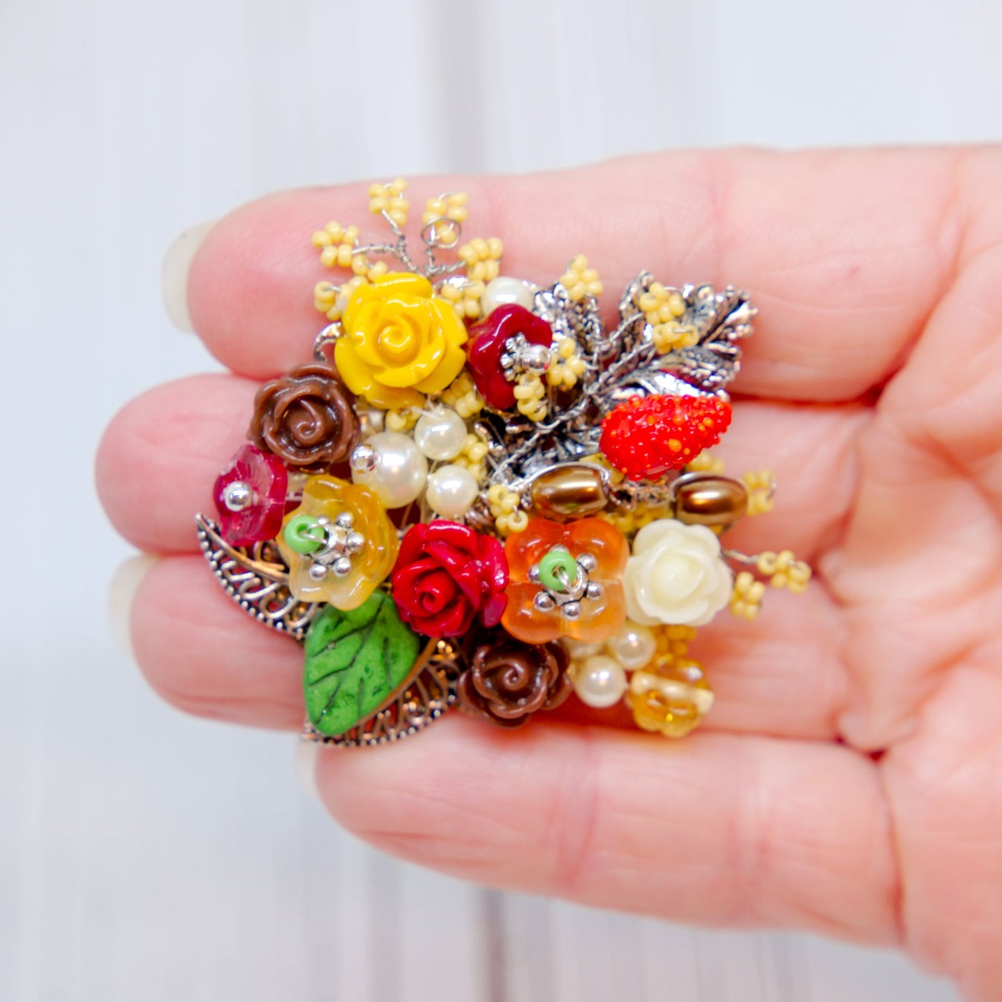 Autumnal Garden Brooch