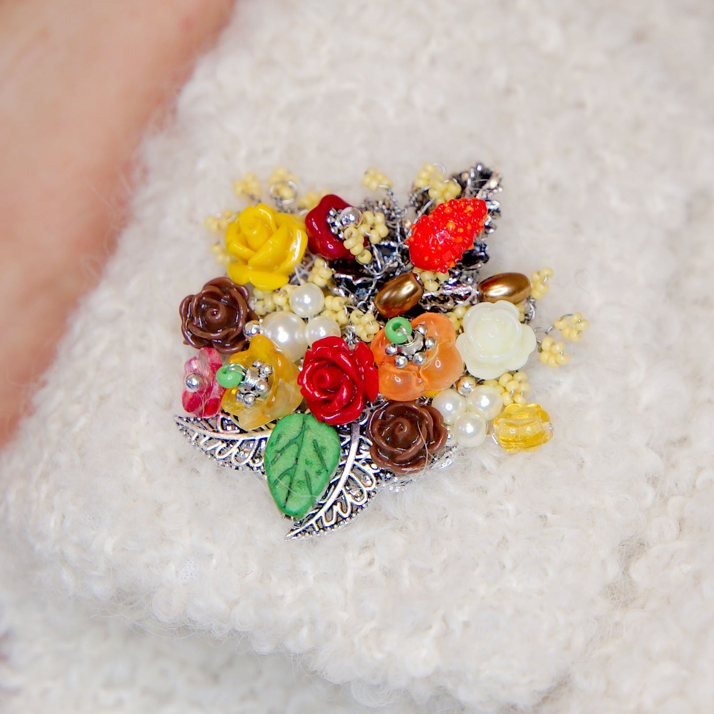 Autumnal Garden Brooch