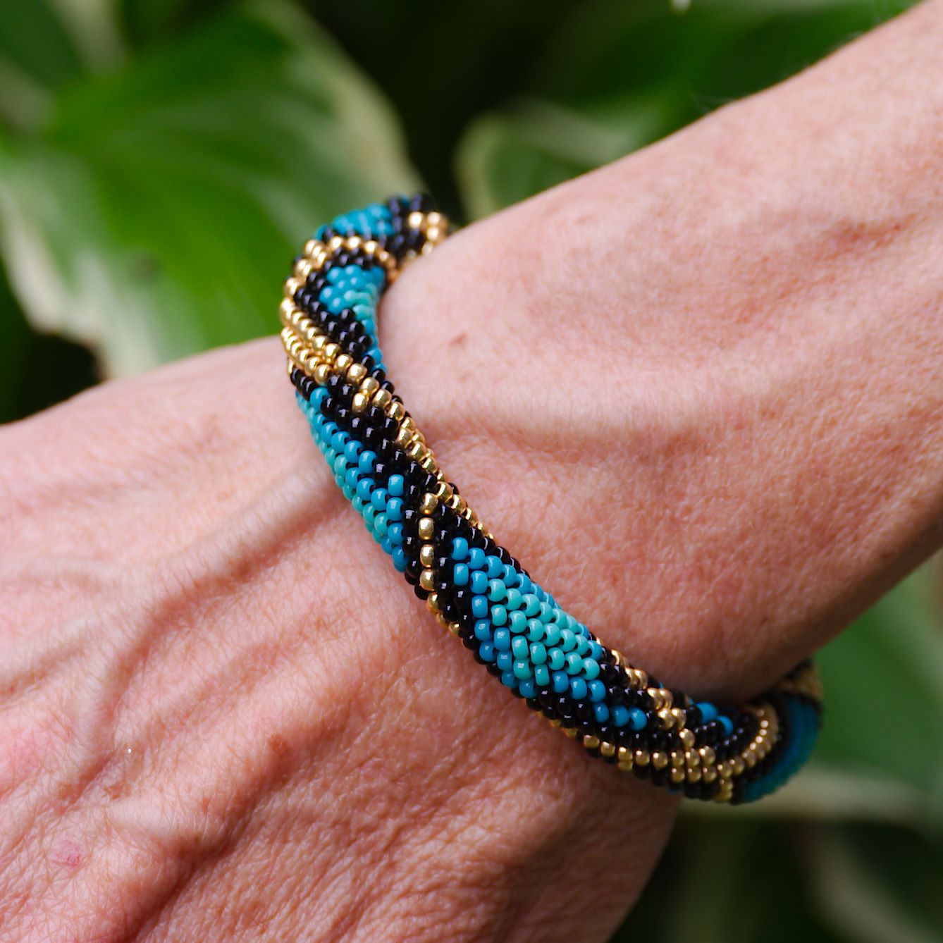 Vibrant Viper Cuff Bracelet