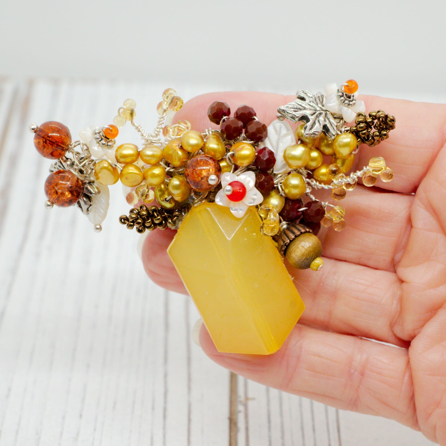 Golden Harvest Brooch