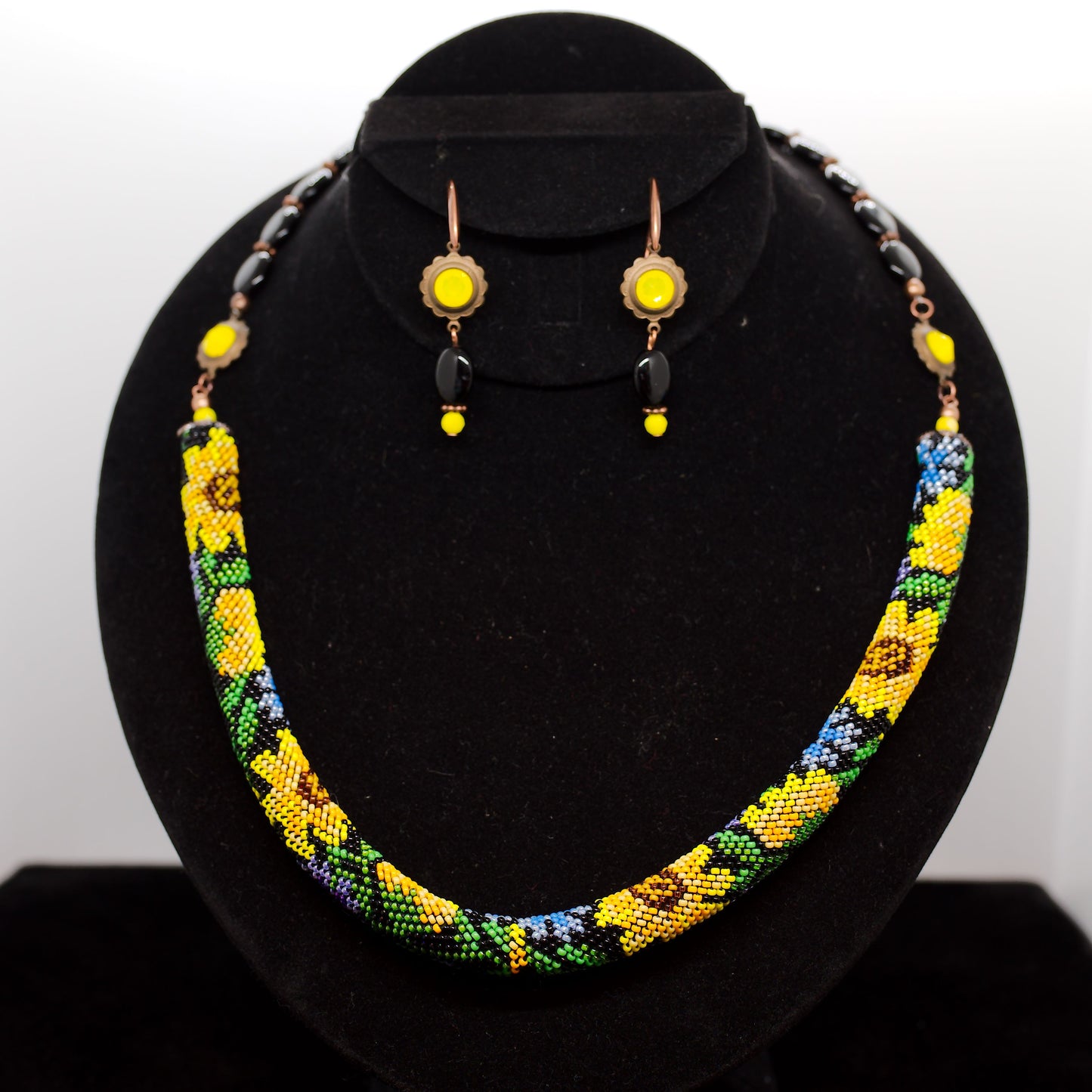 Sunflower Glow Necklace Set