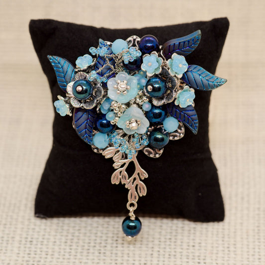 Rhapsody in Blue Brooch