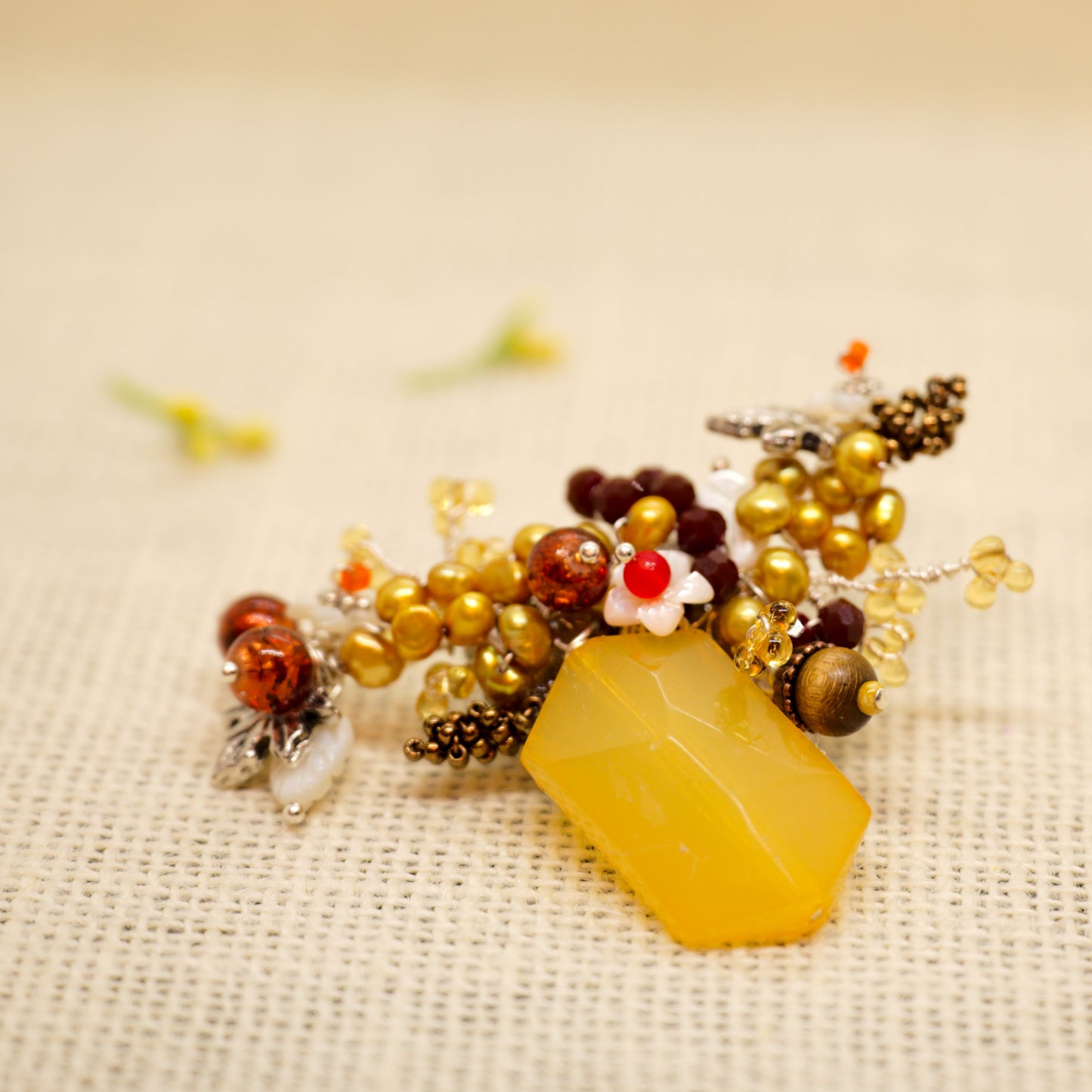 Golden Harvest Brooch