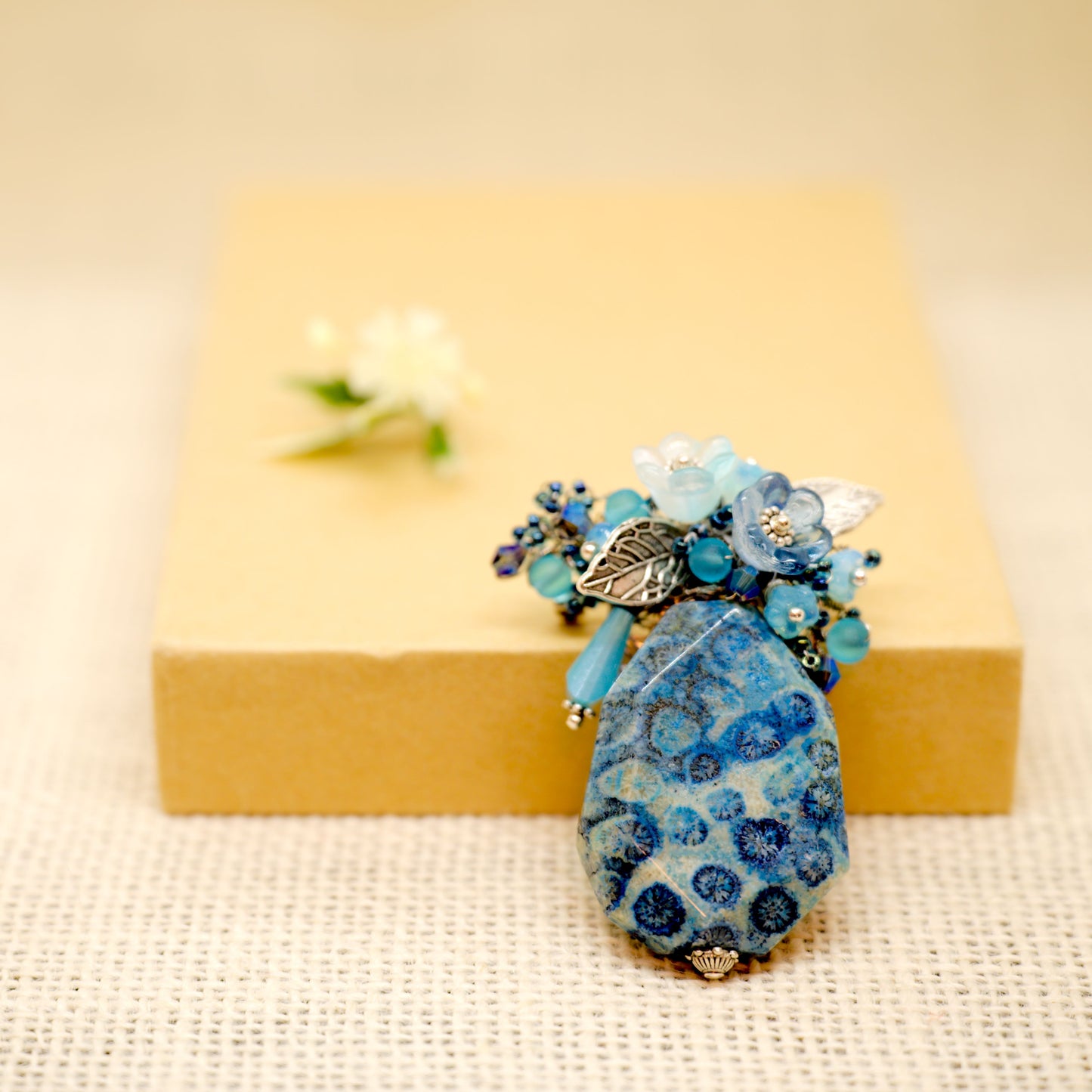 Delphinium Delight Brooch