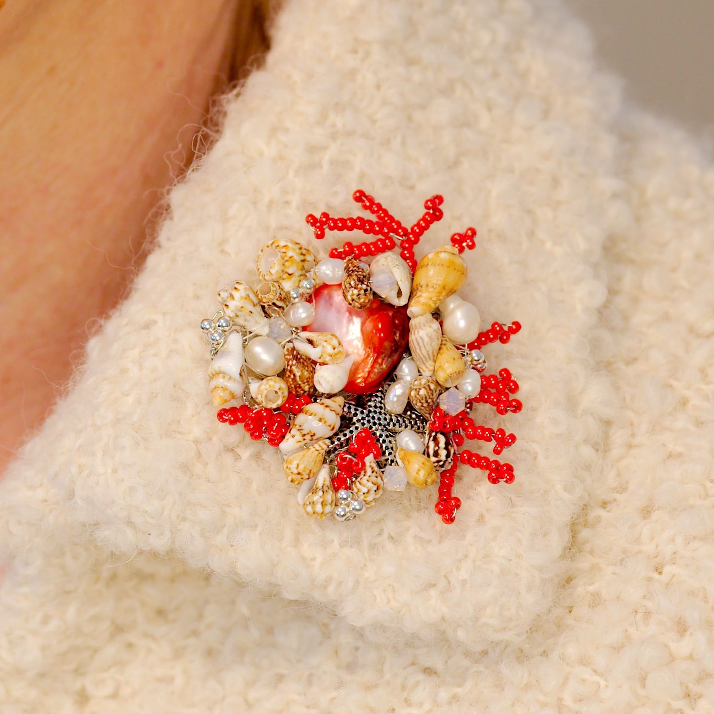 St. John Coral Reef Brooch