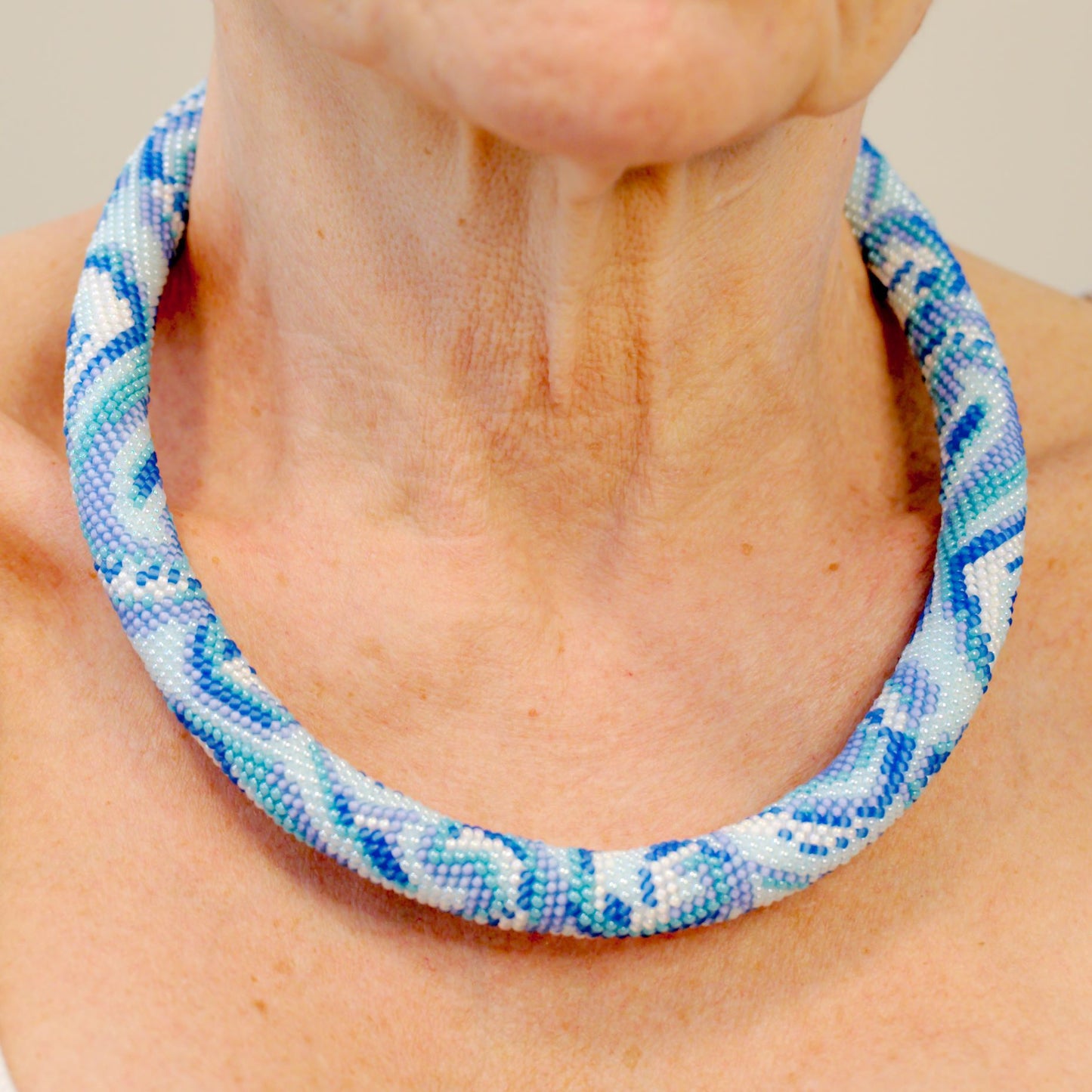 Whispering Waves Necklace Set
