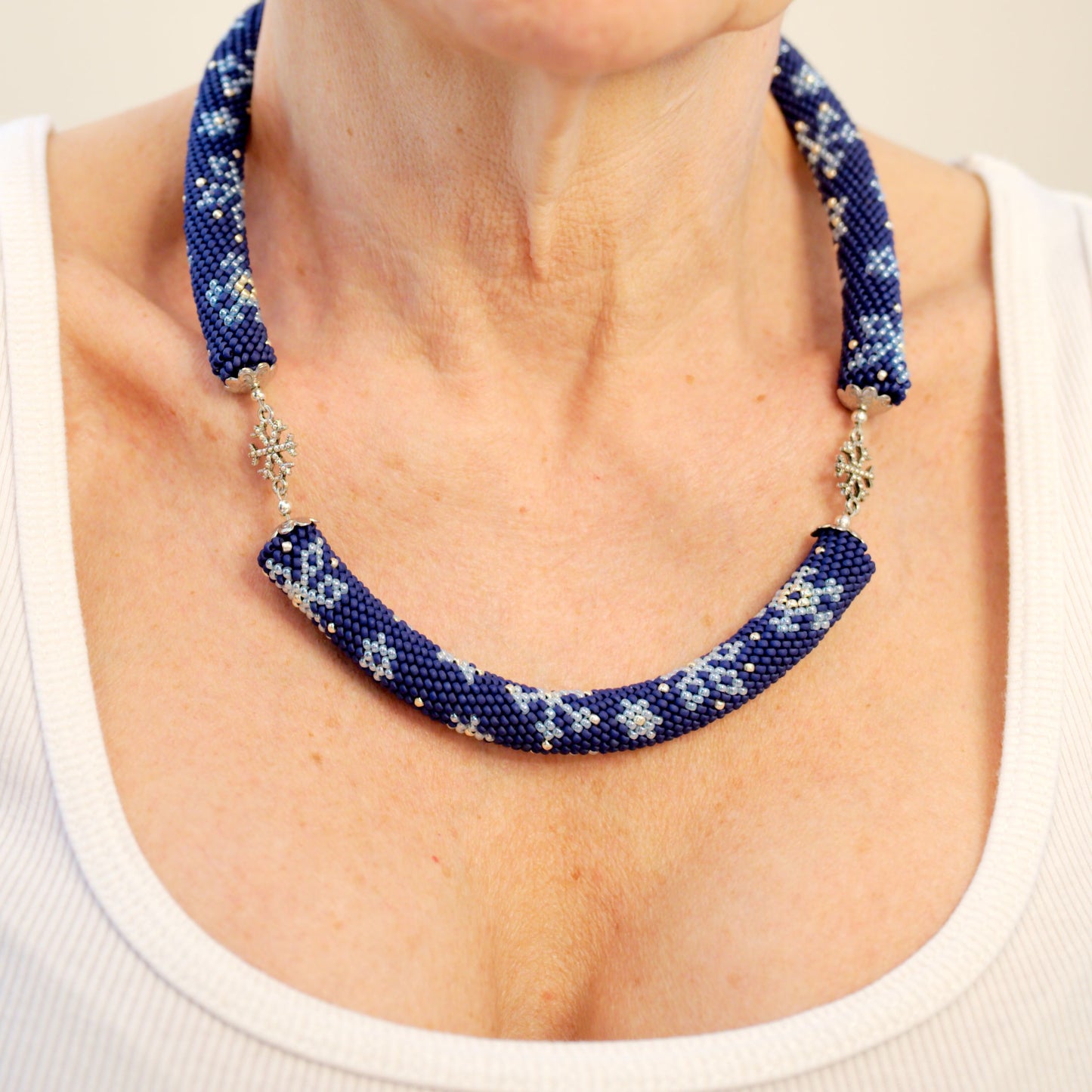 Midnight Snow Necklace Set