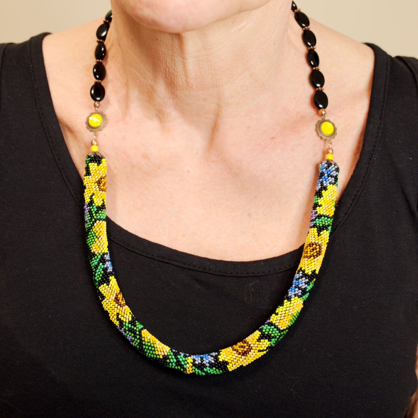 Sunflower Glow Necklace Set