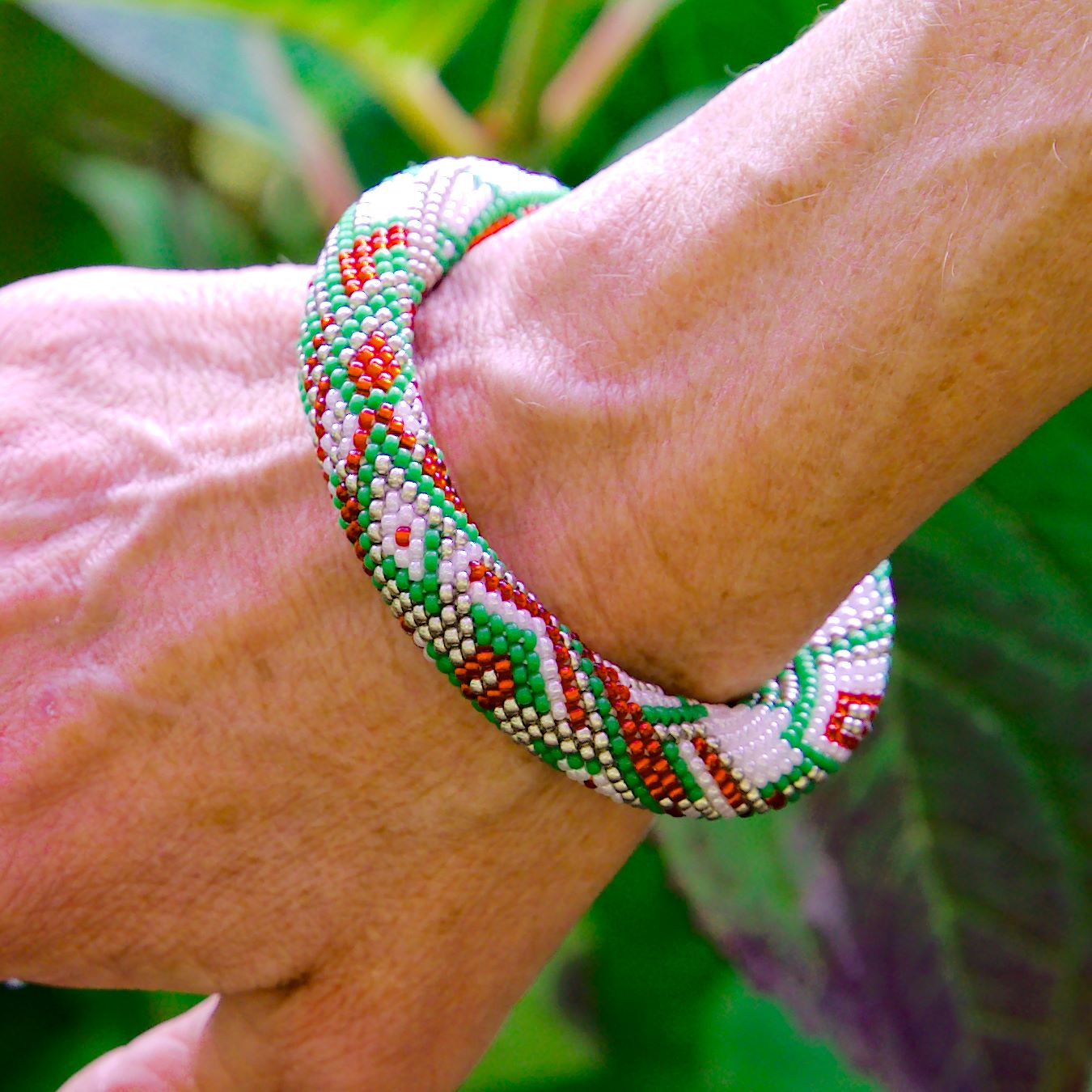 Peppermint Twist Cuff Bracelet