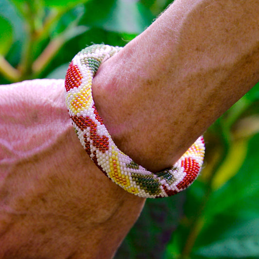 Golden Foliage Cuff Bracelet