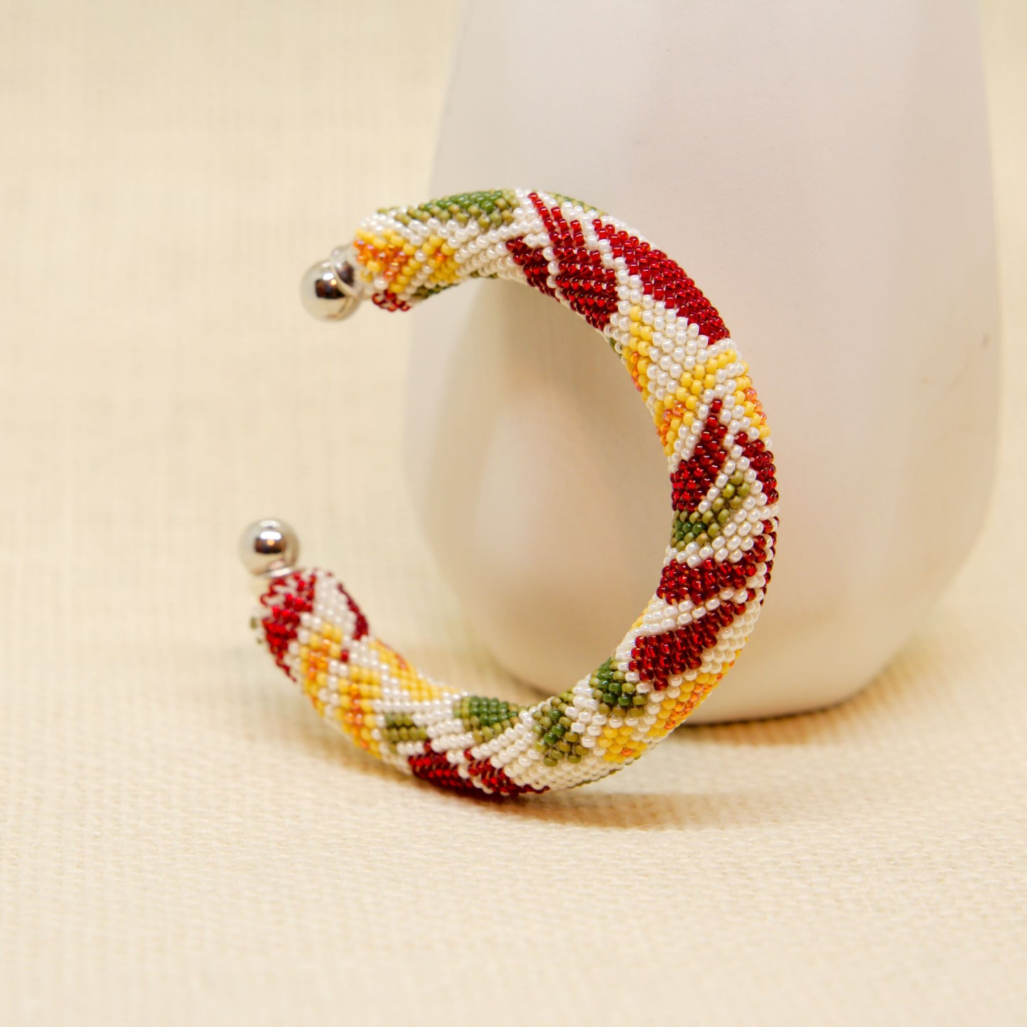 Golden Foliage Cuff Bracelet