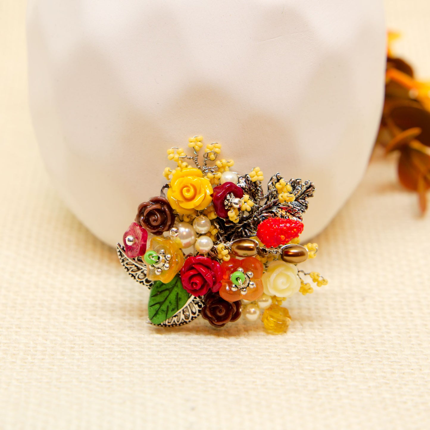 Autumnal Garden Brooch