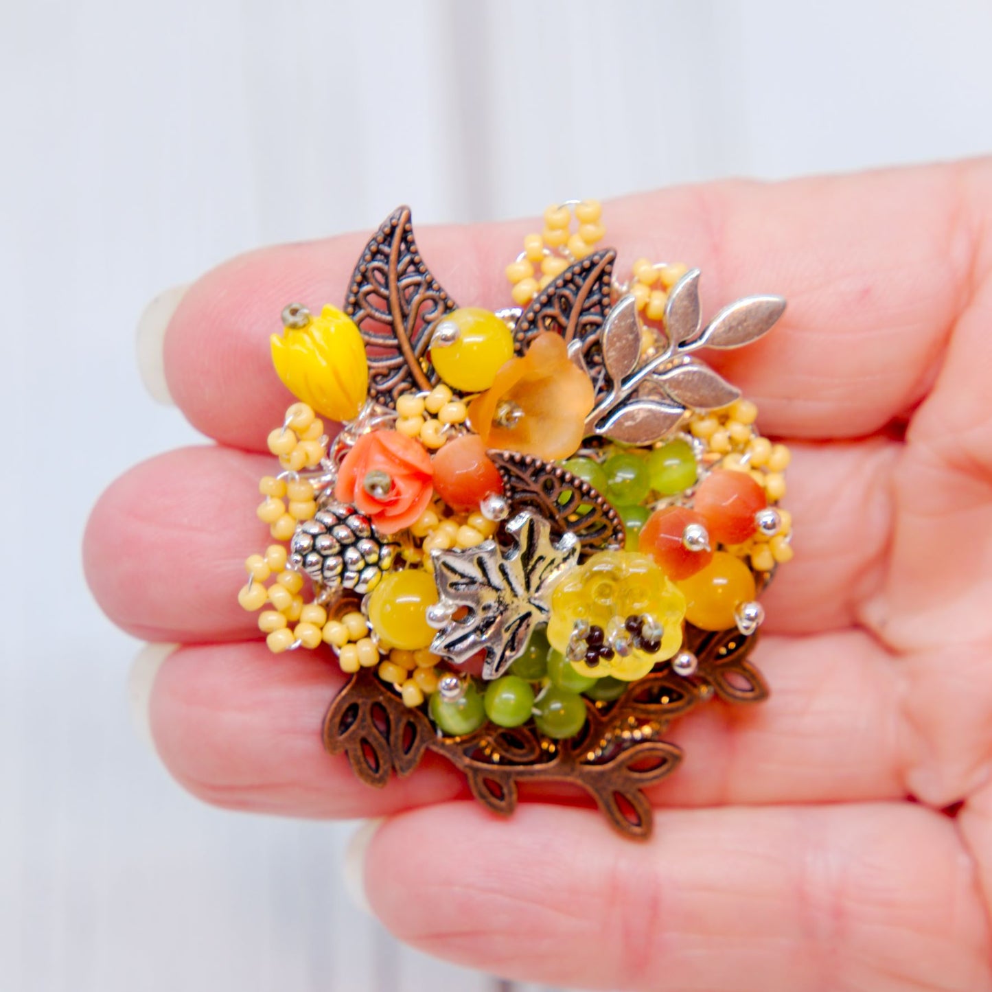 Golden Abundance Brooch