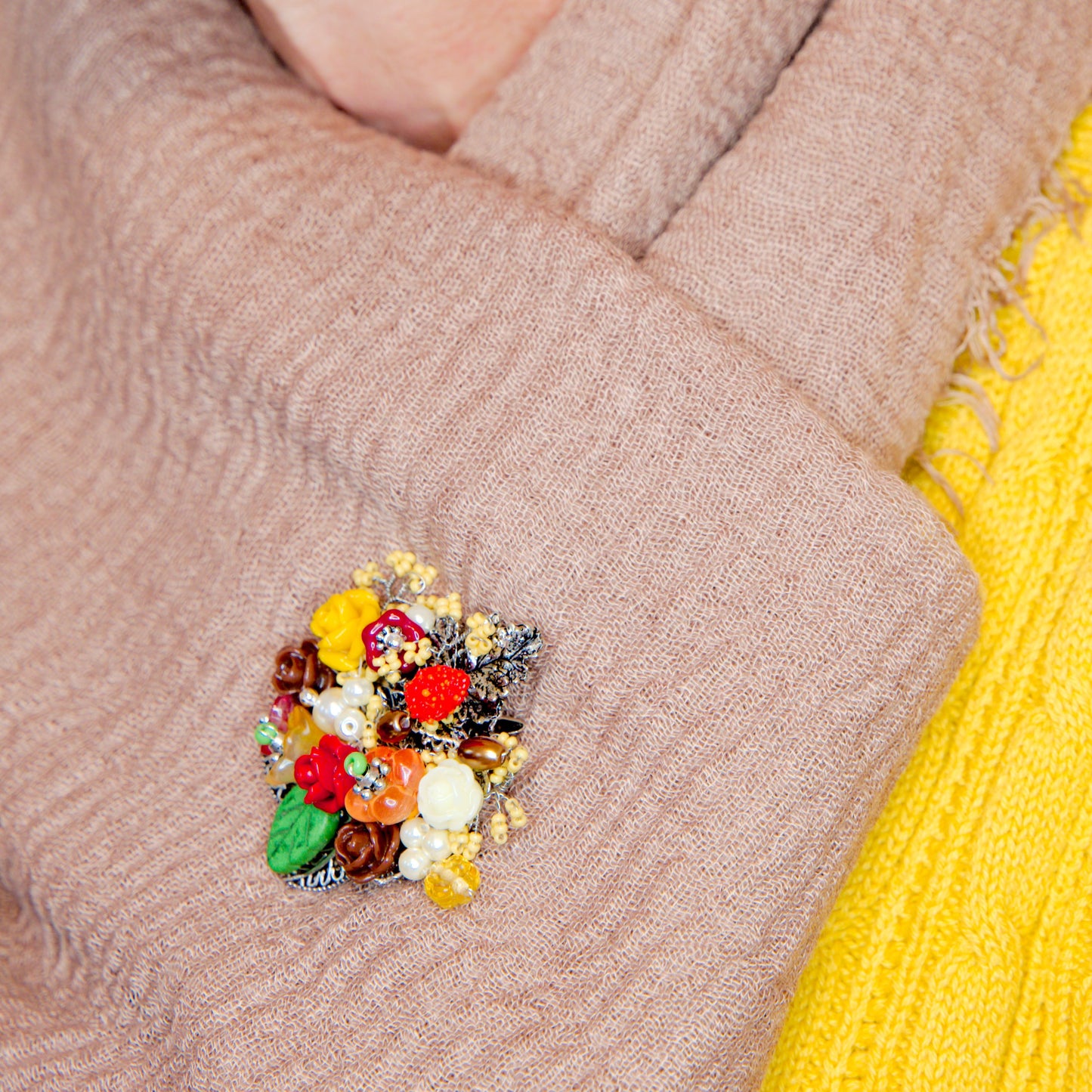 Autumnal Garden Brooch