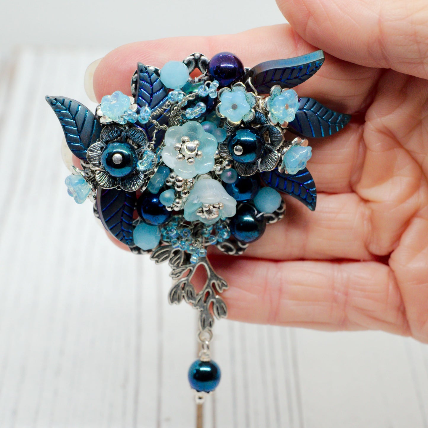 Rhapsody in Blue Brooch