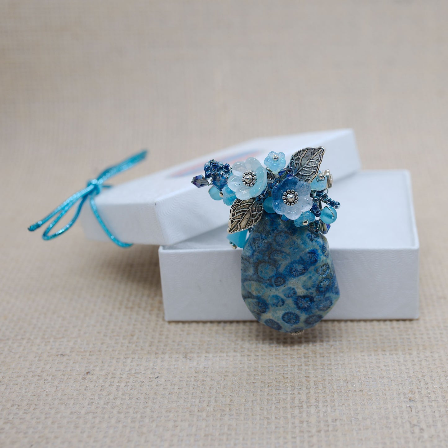 Delphinium Delight Brooch