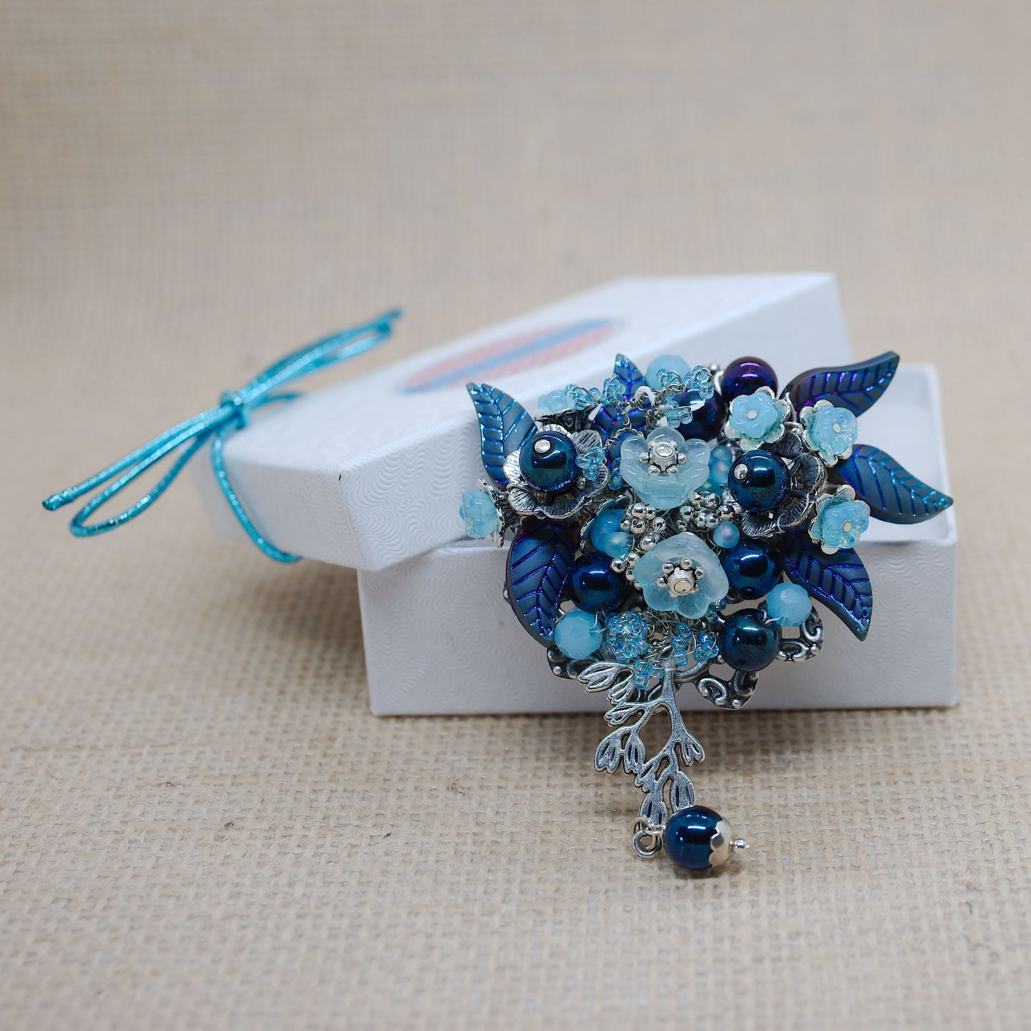 Rhapsody in Blue Brooch